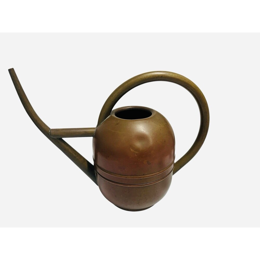 Antique 1920s Chase Copper & Brass Watering Can Art Deco Designer Vintage USA